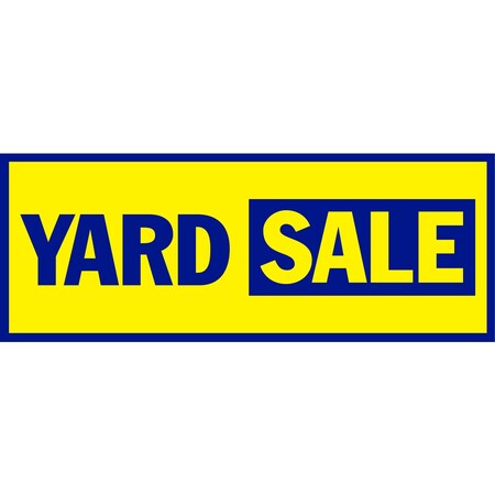 Hy-Ko Yard Sale Banner 4 Ft Sign 18" x 48", 5PK A24302